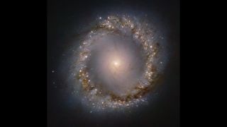 A detailed view of the inner ring of the galaxy NGC 1097 taken by the new instrument ERIS VLT.