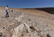 120,000-year-old human footprints found in Saudi Arabia