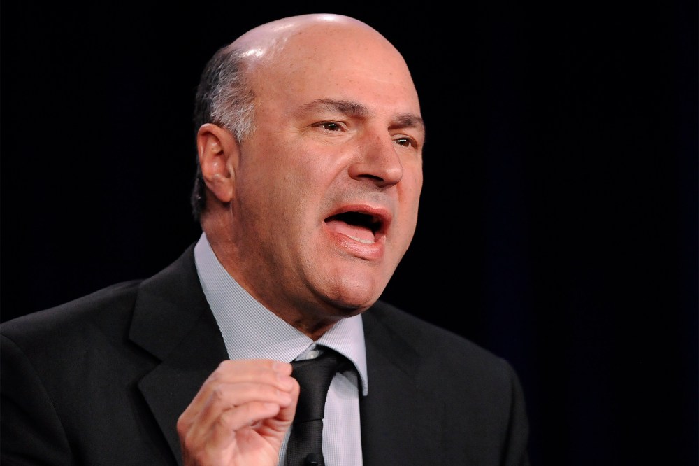 Kevin O'Leary is on a panel discussion on ABC. "aquarium with sharks" at the 2013 Television Critics Association Winter Press Tour on January 10, 2013 in Pasadena, California.